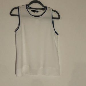 White Blouse with royal detail